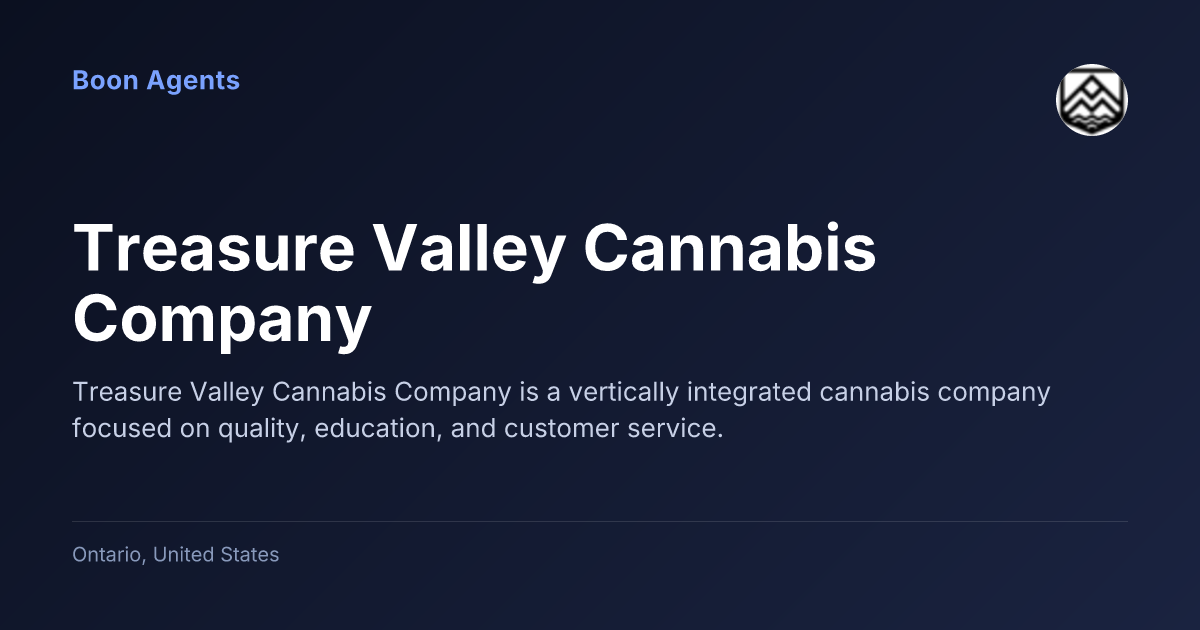 Treasure Valley Cannabis Company — company overview