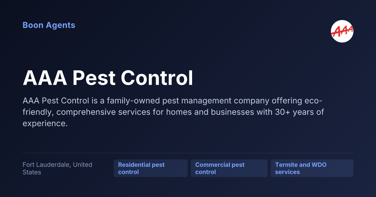 AAA Pest Control — company overview