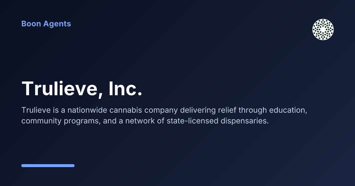 Trulieve, Inc. — company overview