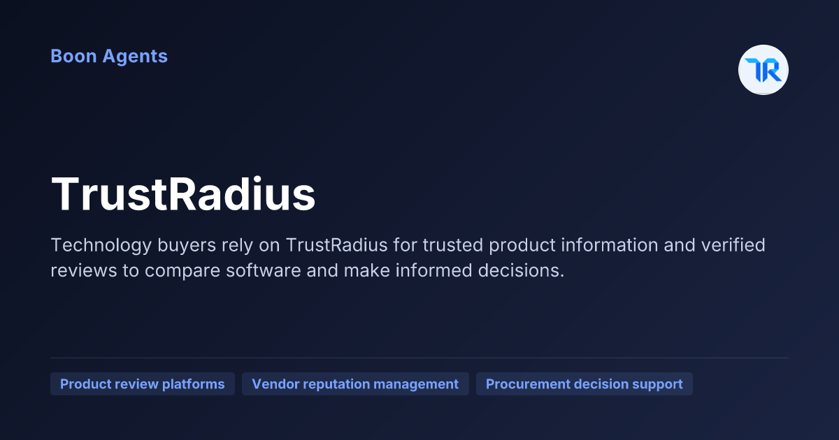 TrustRadius — company overview