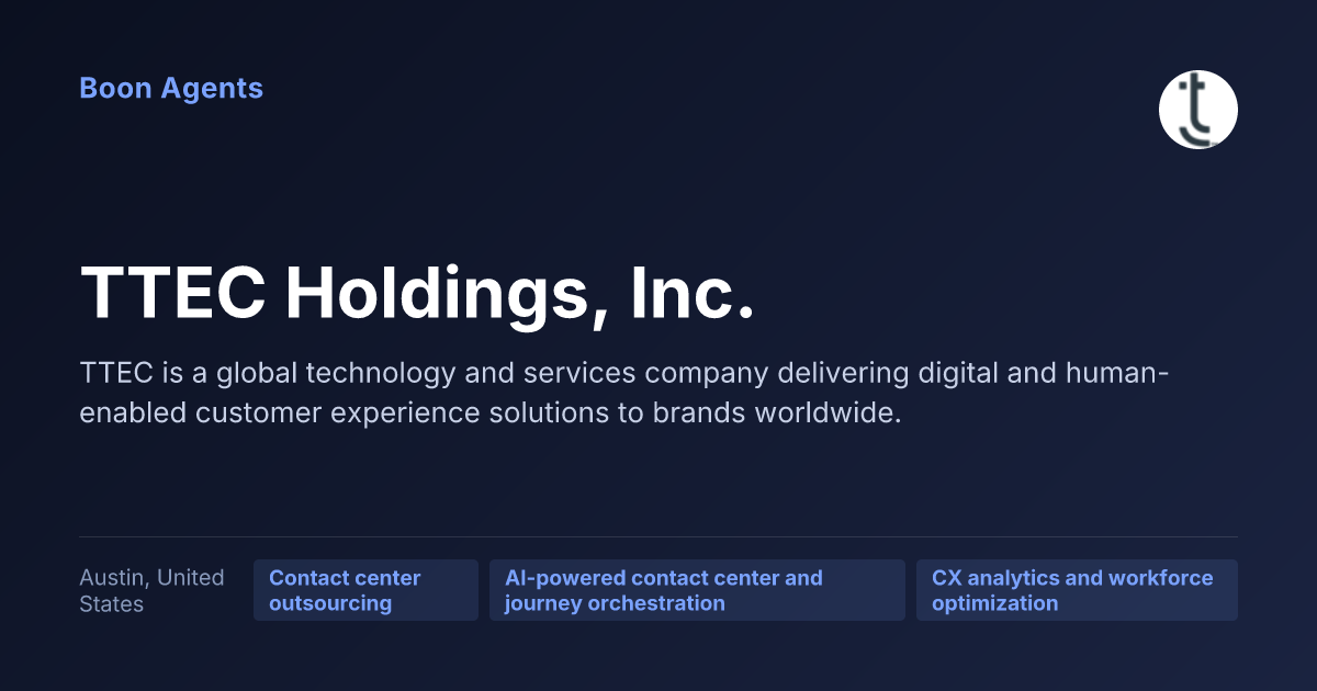 TTEC Holdings, Inc. — company overview