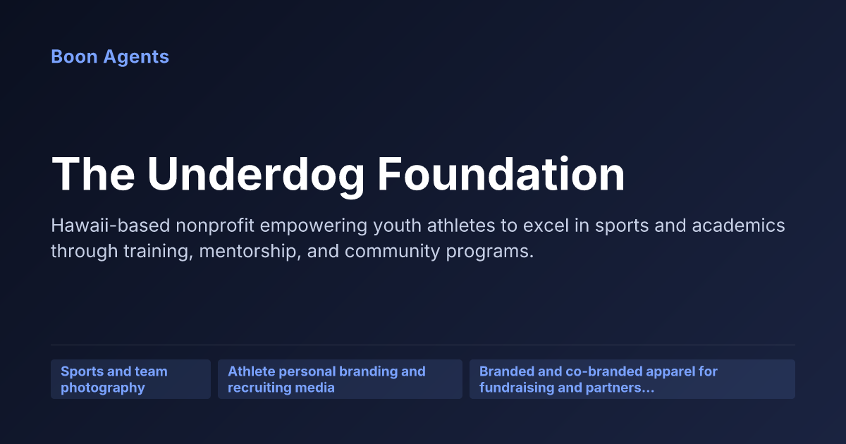 The Underdog Foundation — company overview