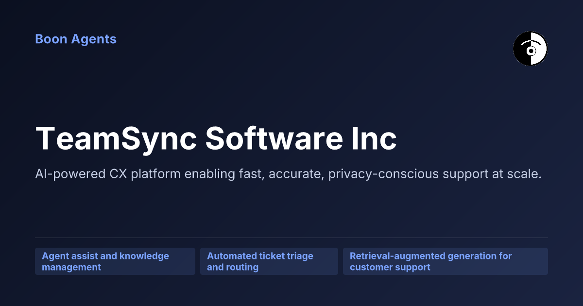 TeamSync Software Inc — company overview