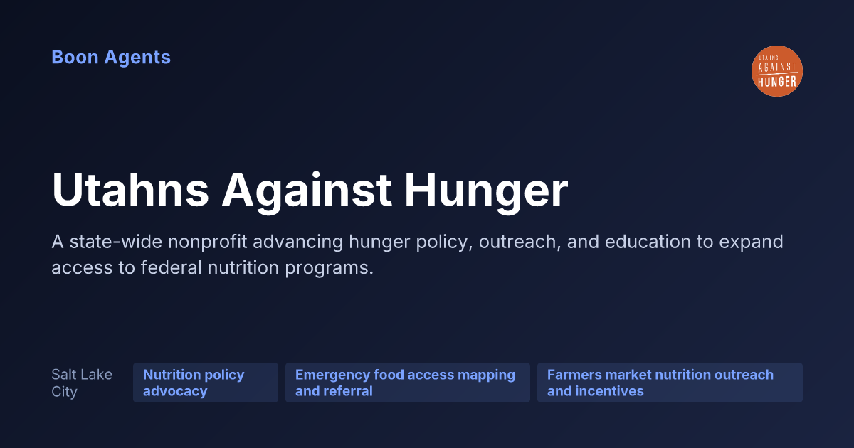Utahns Against Hunger — company overview