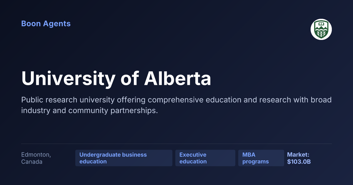 University of Alberta — company overview