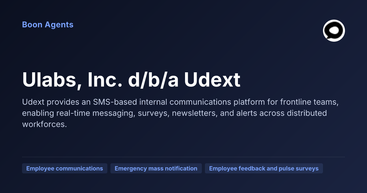 Ulabs, Inc. d/b/a Udext — company overview