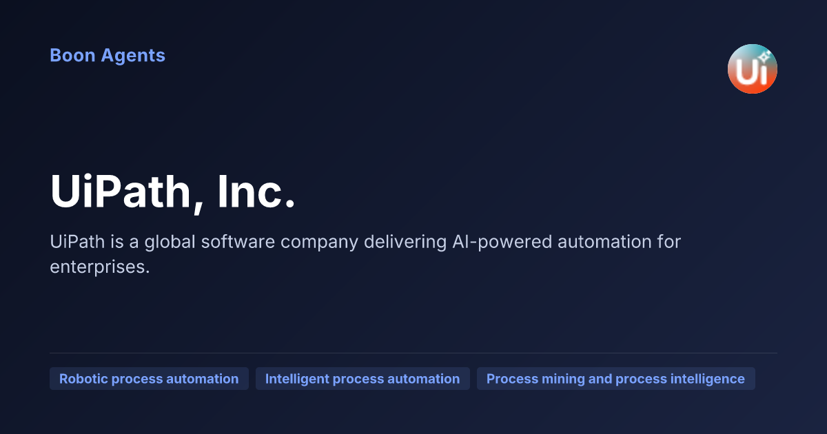 UiPath, Inc. — company overview