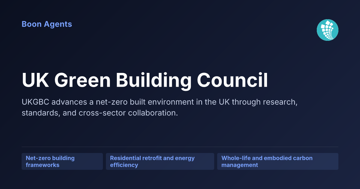 UK Green Building Council — company overview