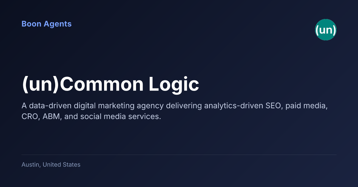 (un)Common Logic — company overview