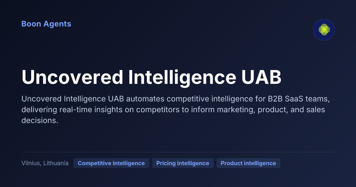 Uncovered Intelligence UAB — company overview