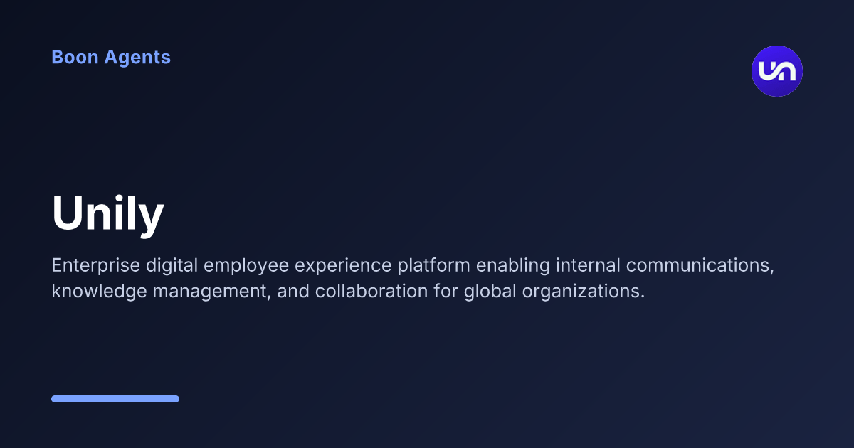 Unily — company overview