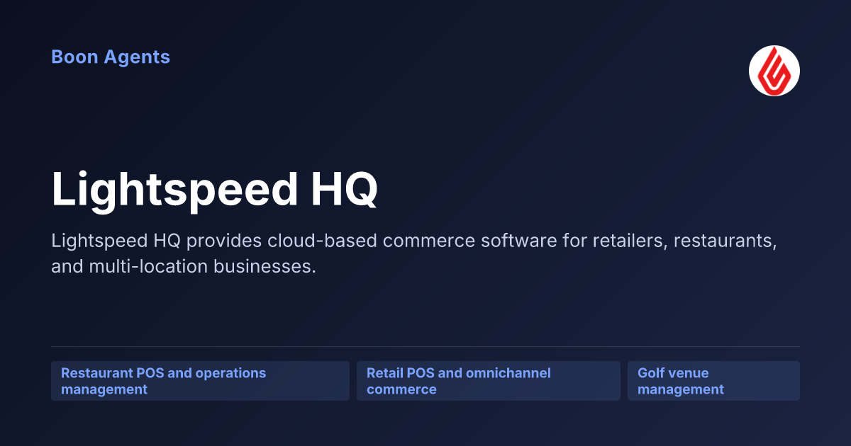 Lightspeed HQ — company overview