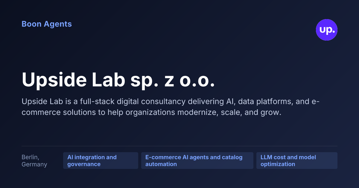 Upside Lab sp. z o.o. — company overview