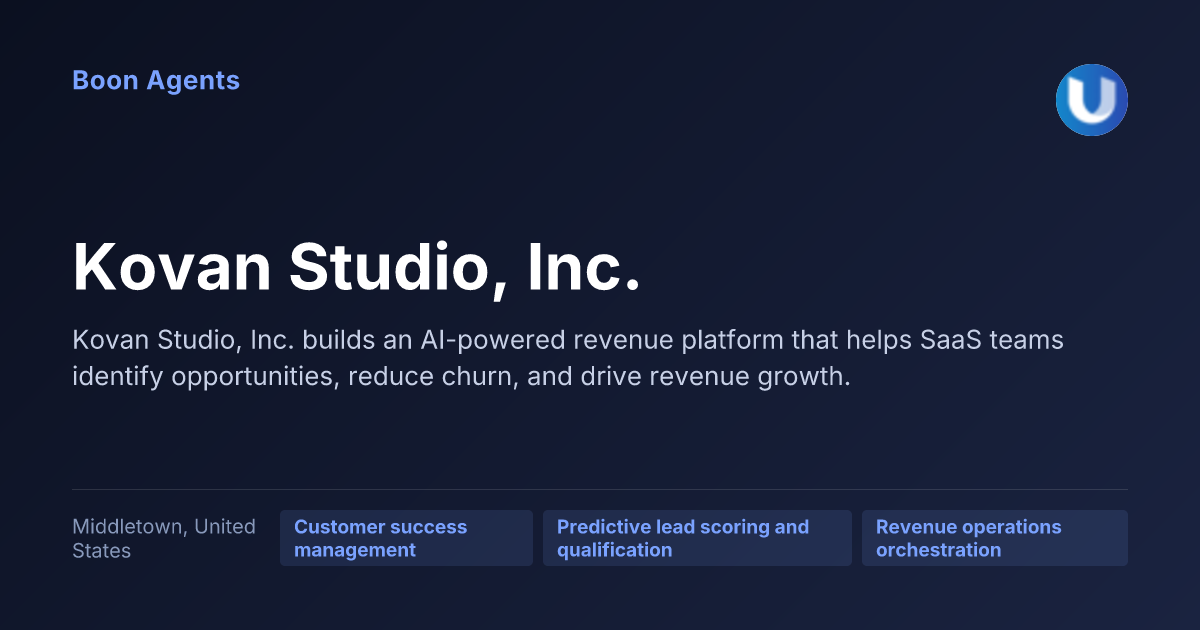 Kovan Studio, Inc. — company overview