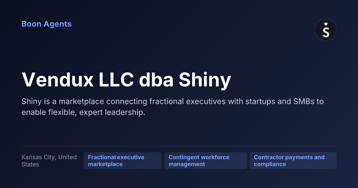 Vendux LLC dba Shiny — company overview