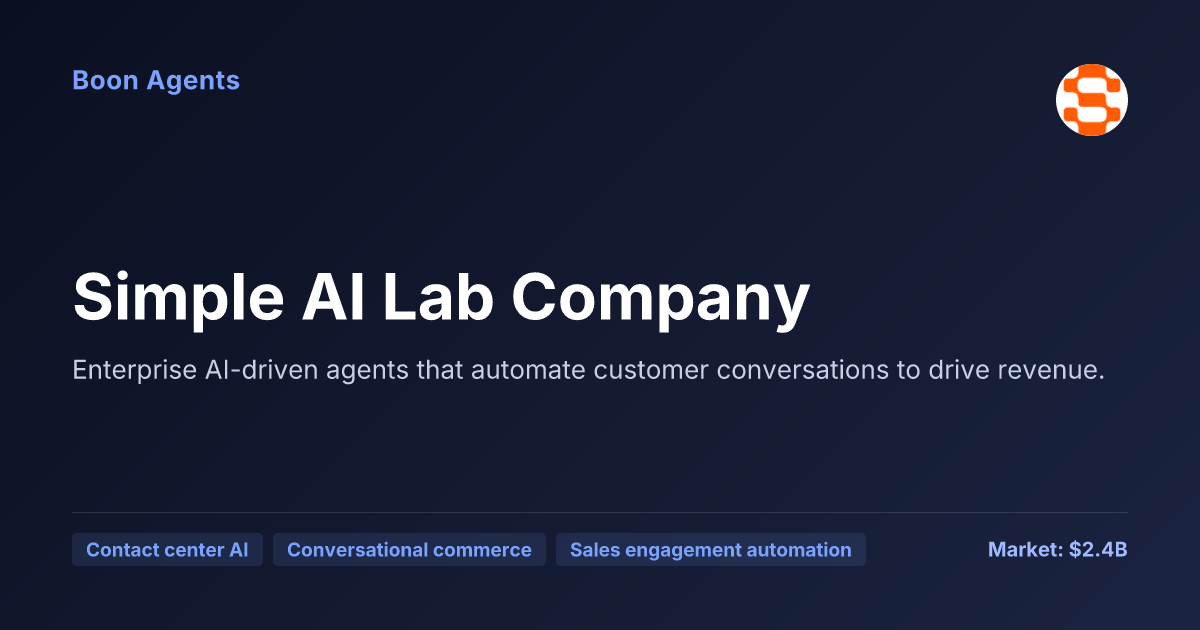 Simple AI Lab Company — company overview
