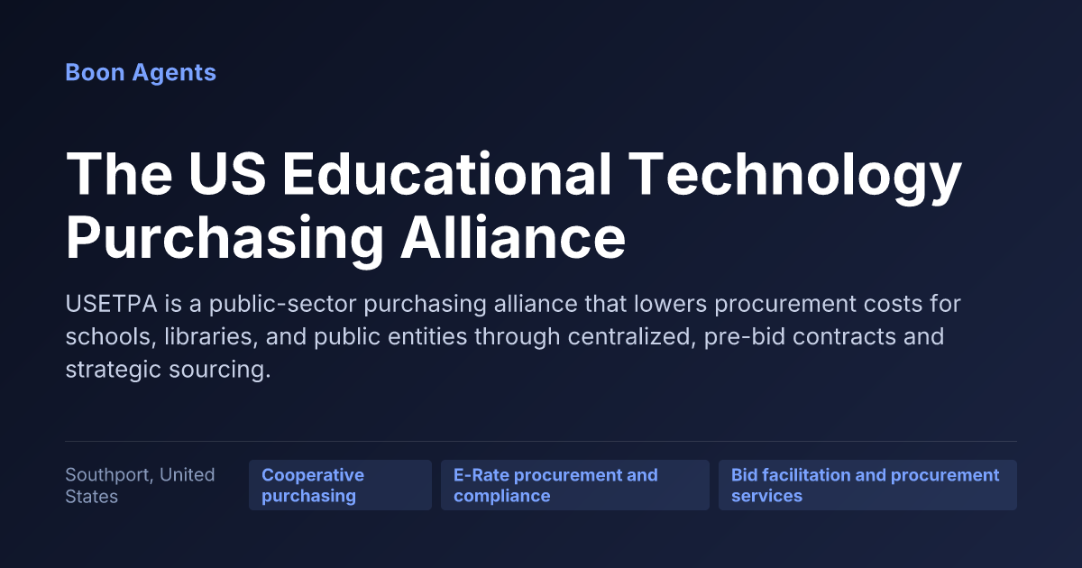 The US Educational Technology Purchasing Alliance — company overview