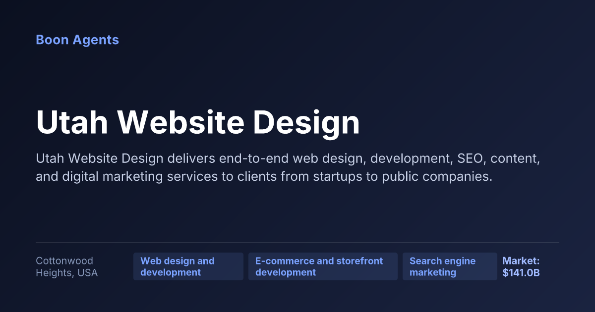 Utah Website Design — company overview