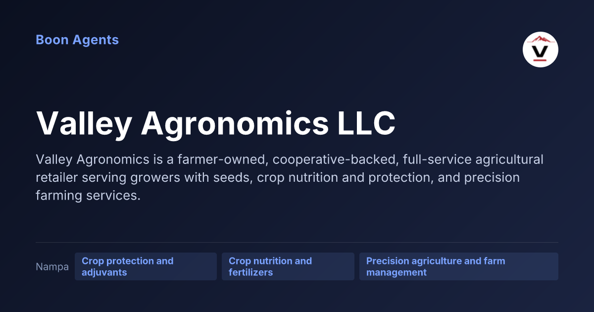 Valley Agronomics LLC — company overview