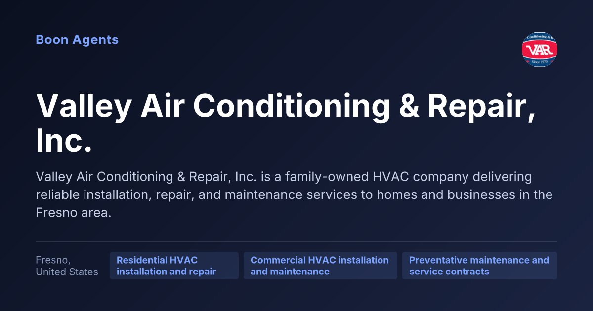 Valley Air Conditioning & Repair, Inc. — company overview