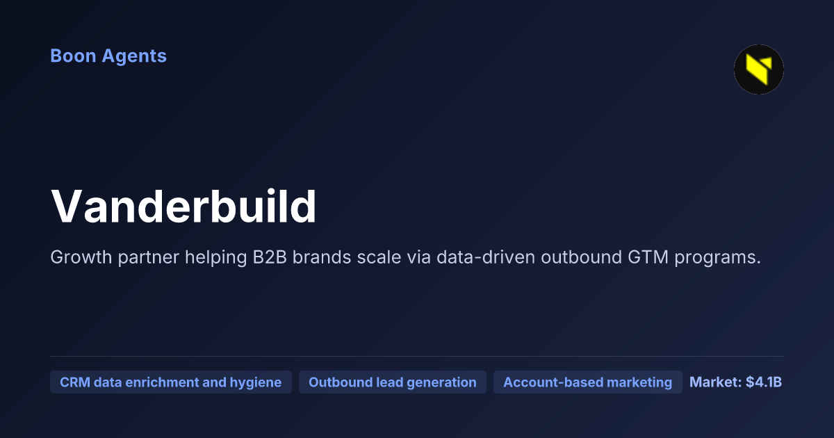 Vanderbuild — company overview