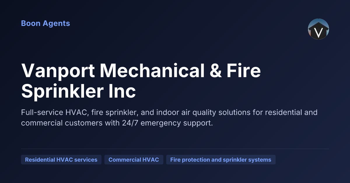 Vanport Mechanical & Fire Sprinkler Inc — company overview