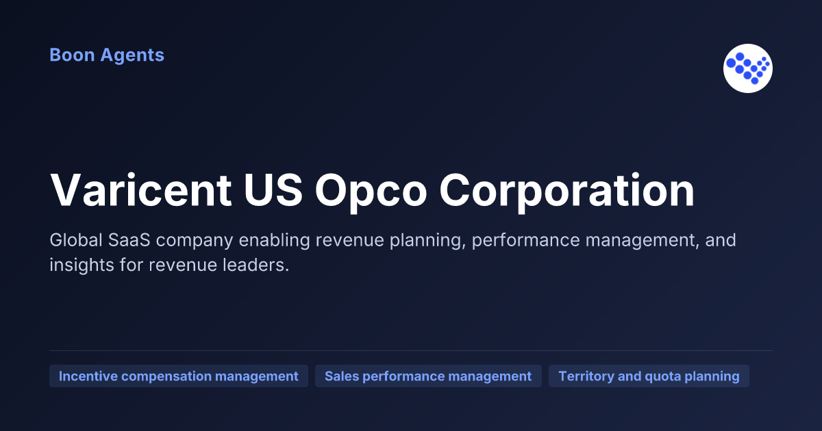 Varicent US Opco Corporation — company overview