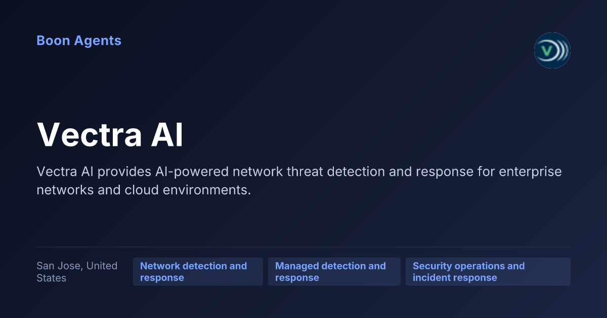 Vectra AI — company overview