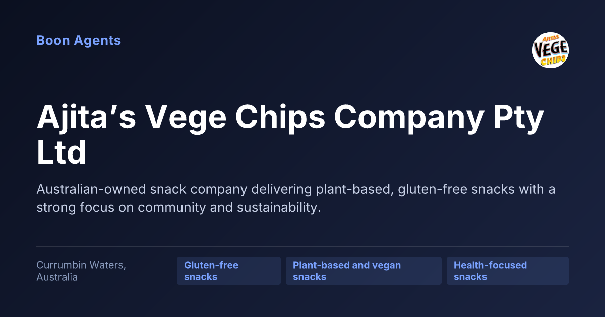 Ajita’s Vege Chips Company Pty Ltd — company overview