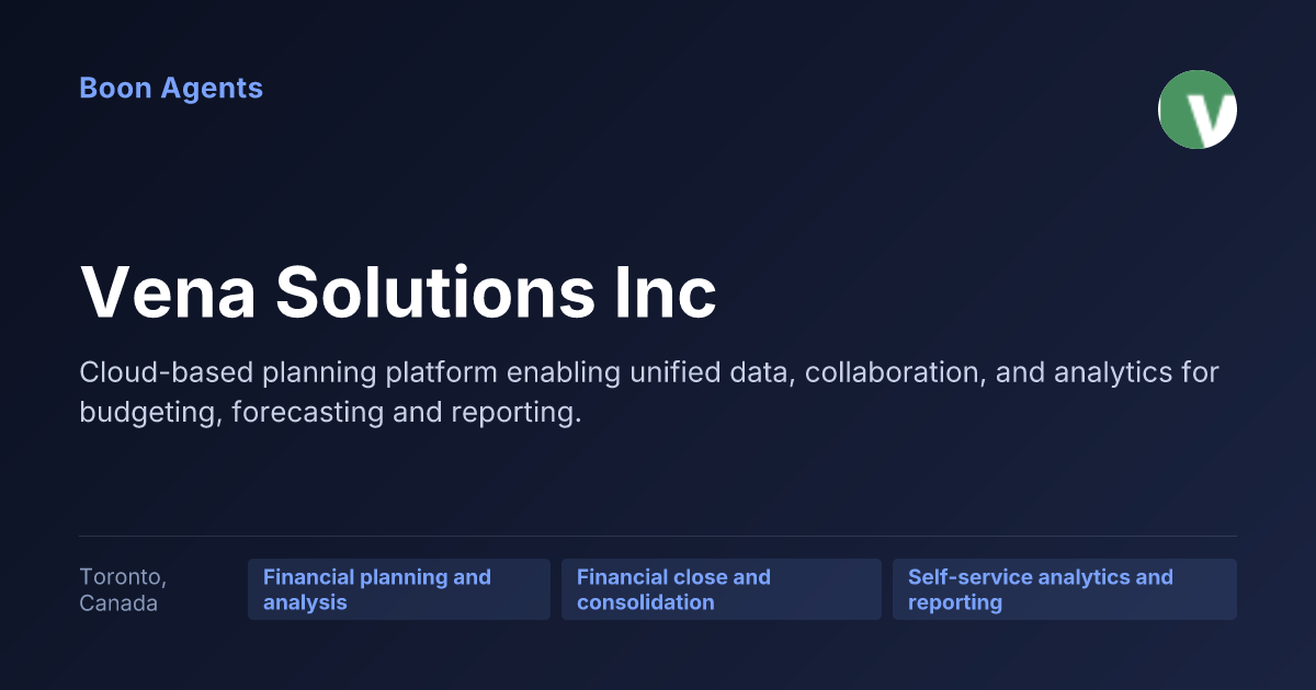 Vena Solutions Inc — company overview