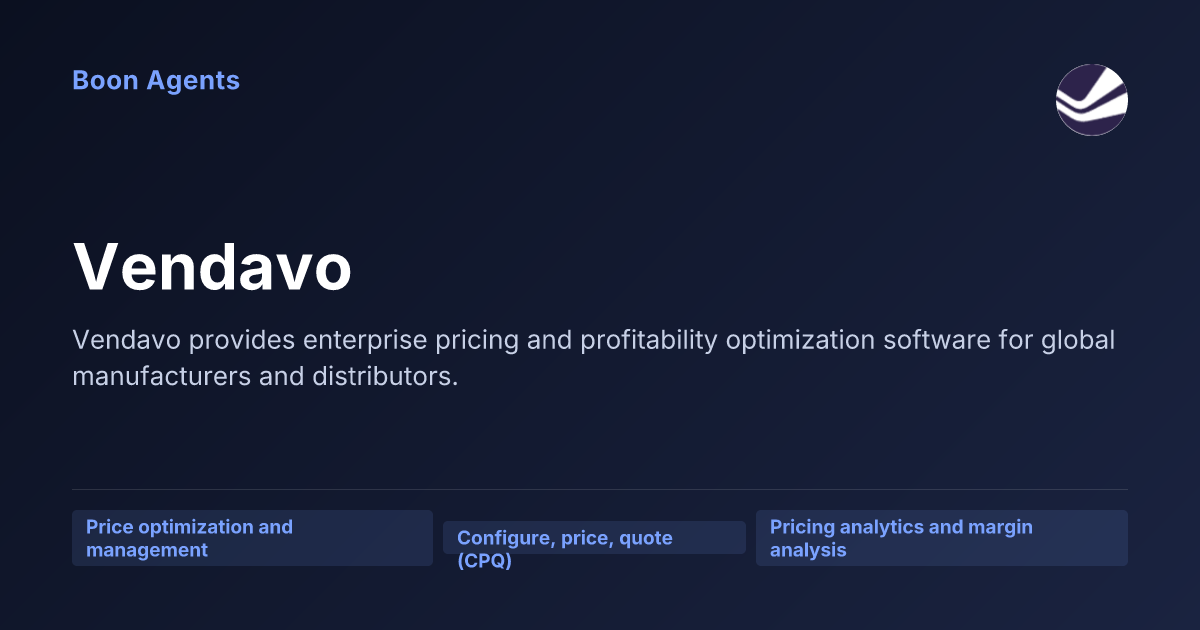 Vendavo — company overview