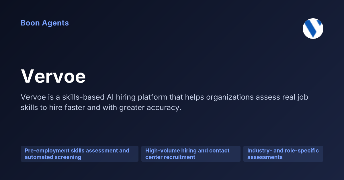 Vervoe — company overview