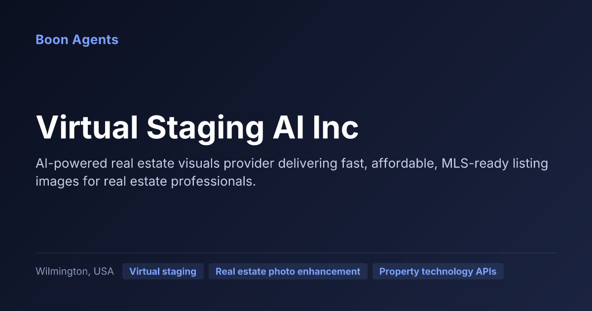 Virtual Staging AI Inc — company overview