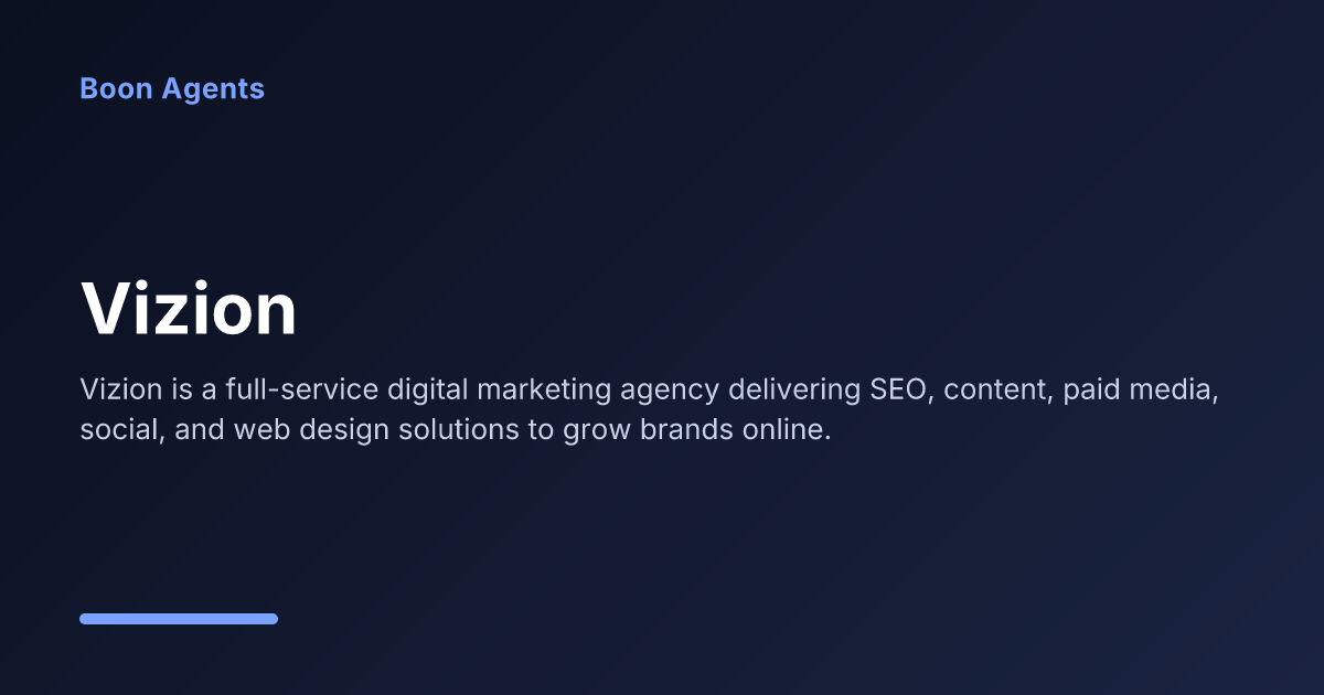 Vizion — company overview