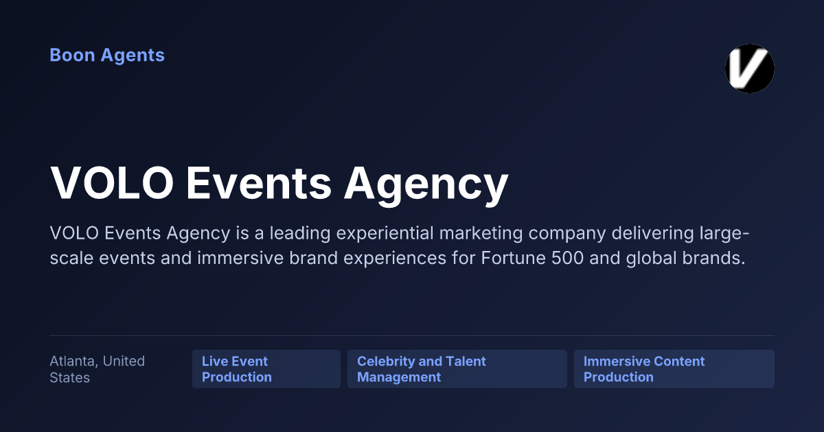 VOLO Events Agency — company overview