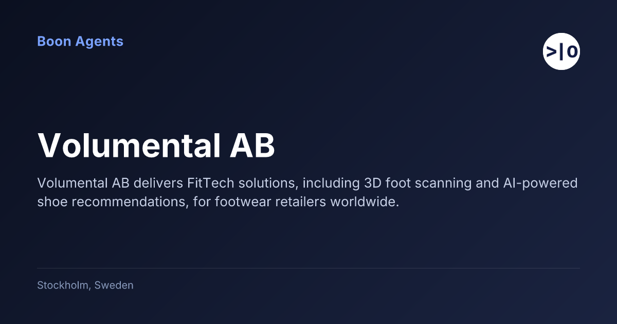 Volumental AB — company overview