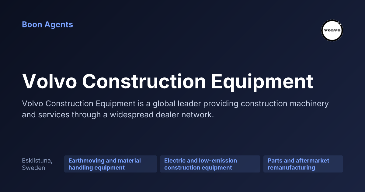 Volvo Construction Equipment — company overview