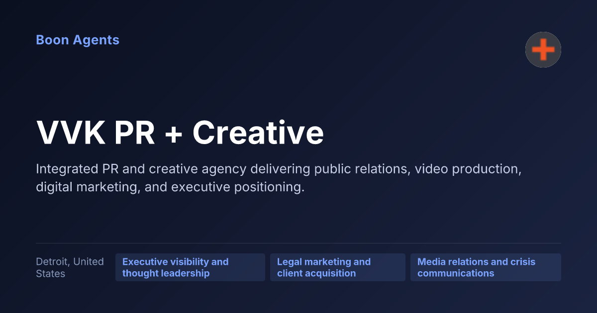 VVK PR + Creative — company overview