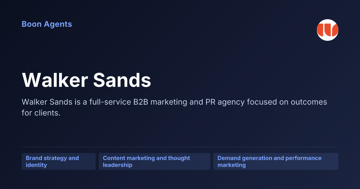 Walker Sands — company overview