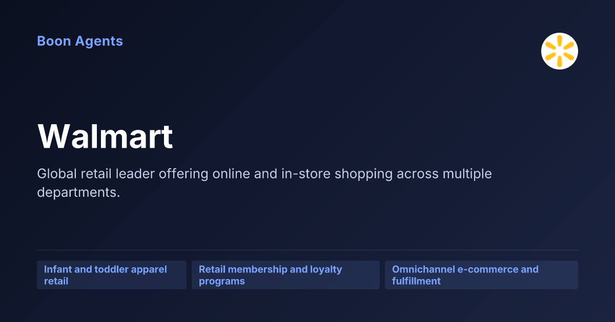 Walmart — company overview