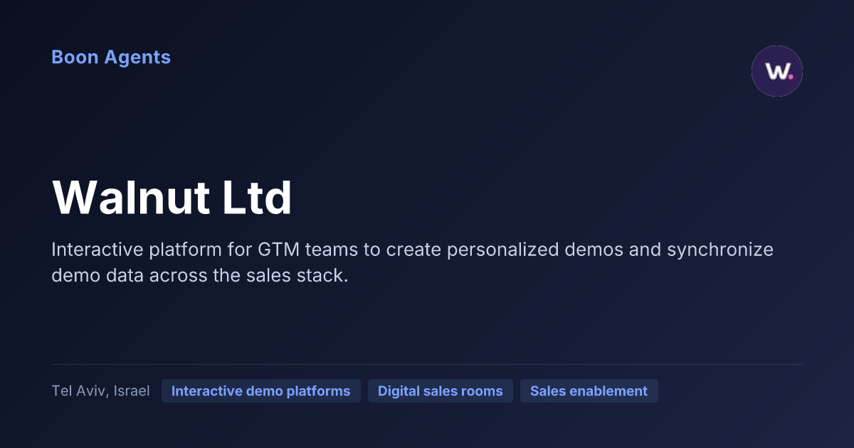 Walnut Ltd — company overview