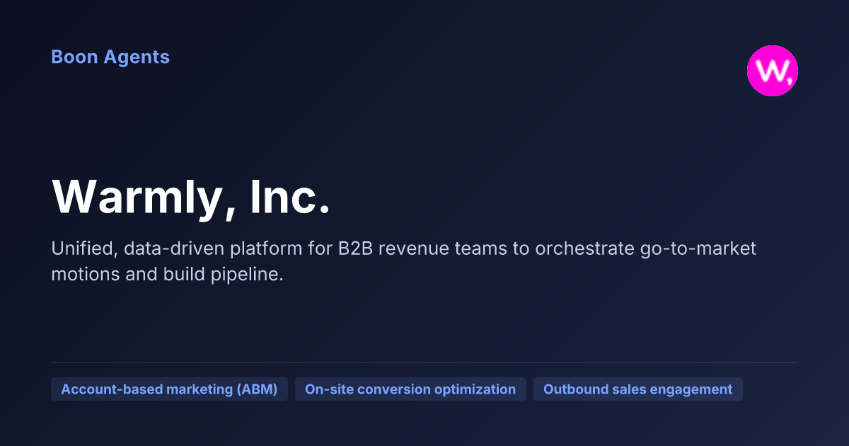 Warmly, Inc. — company overview