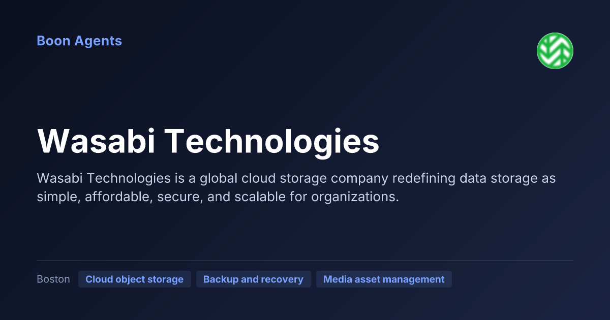 Wasabi Technologies — company overview