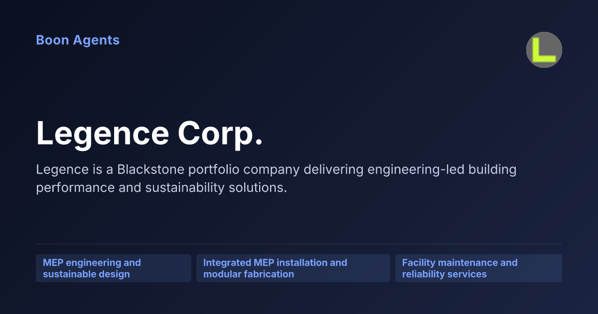 Legence Corp. — company overview