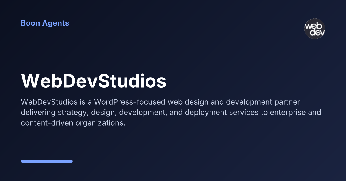 WebDevStudios — company overview