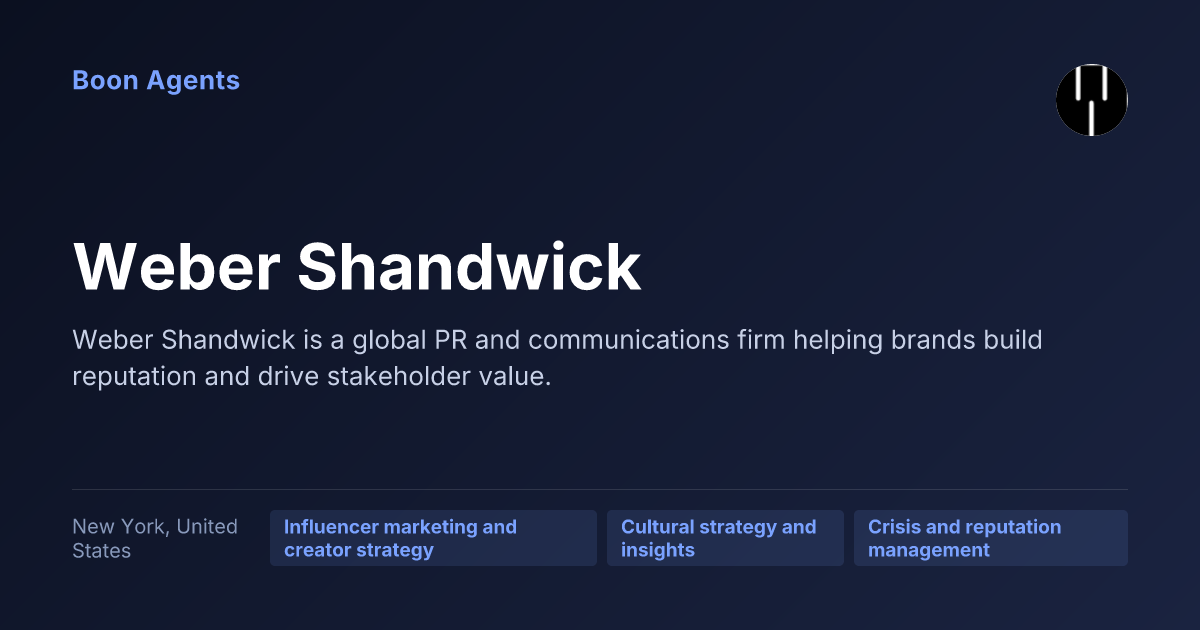 Weber Shandwick — company overview