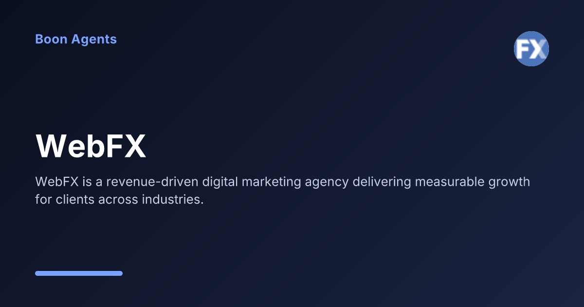 WebFX — company overview