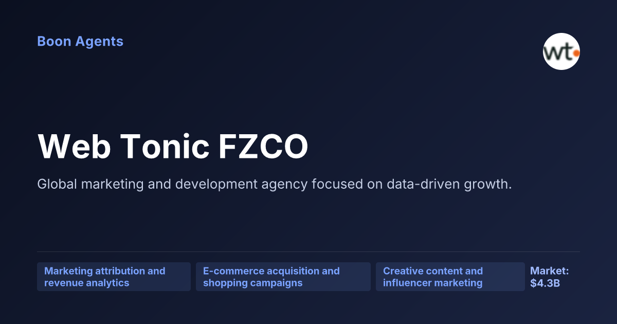 Web Tonic FZCO — company overview