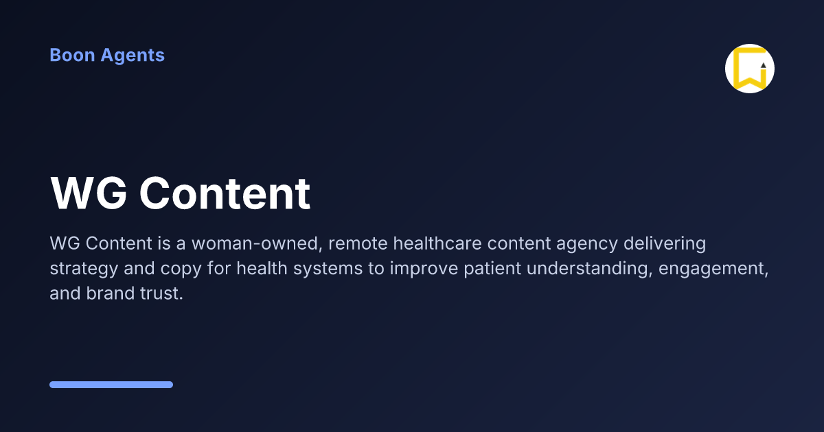 WG Content — company overview