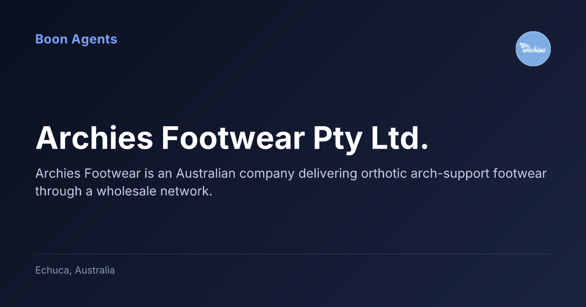 Archies Footwear Pty Ltd. — company overview